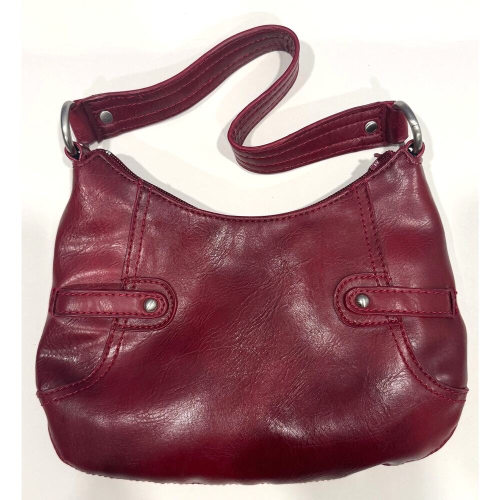 Vintage Nine West Y2K 90s Vegan Leather Shoulder Hobo Bag w/ Mini Wallet